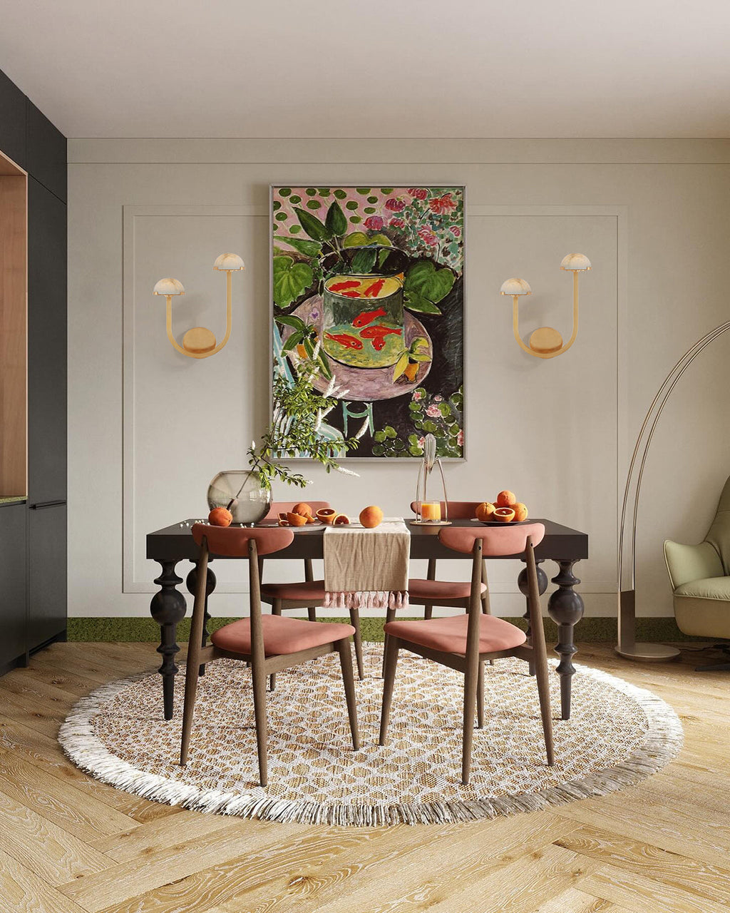 Luste Applique Murale Asymétrique en Albâtre - Neutralighting