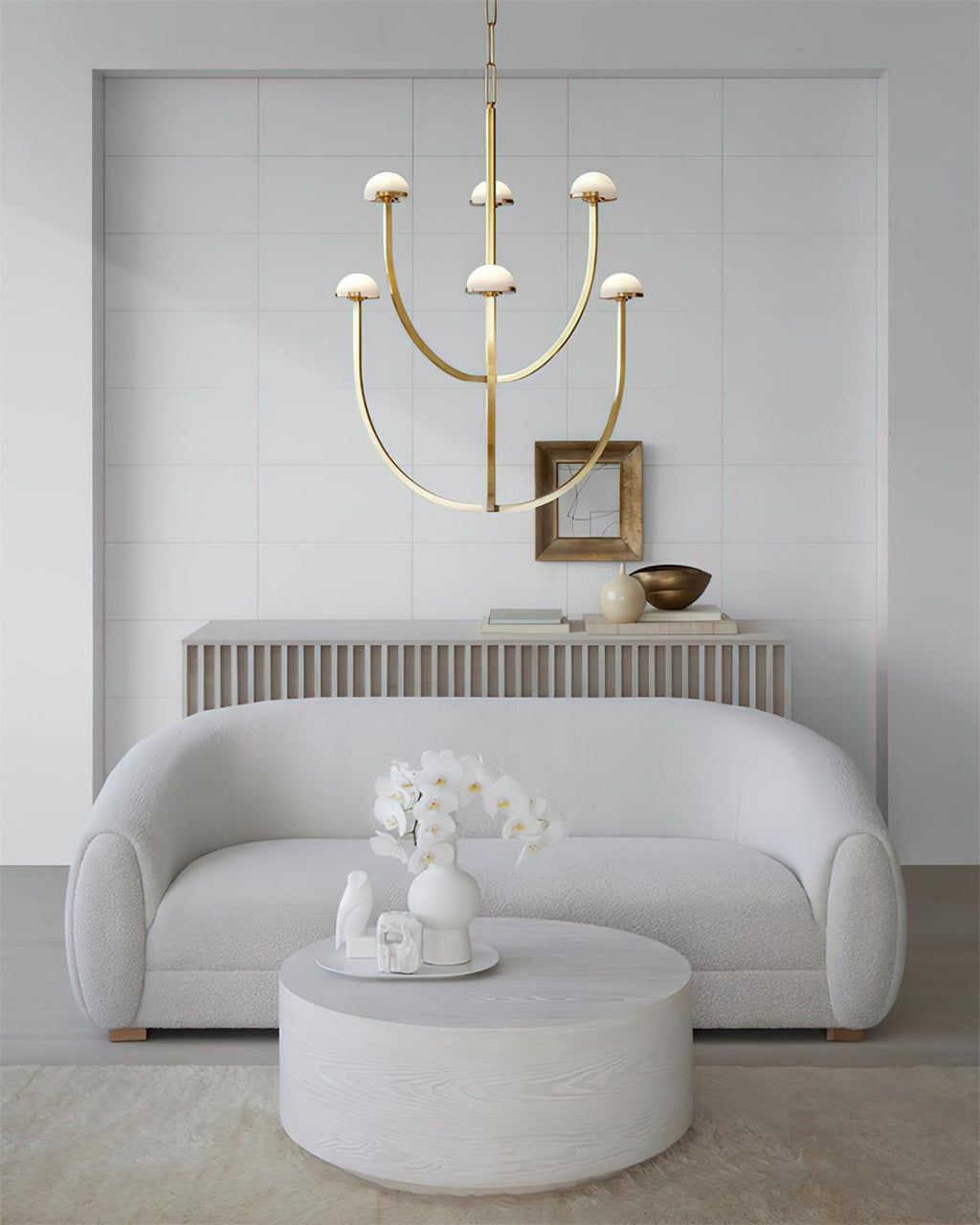 Pedra Lustre Arc Minimaliste Géométrique - Neutralighting