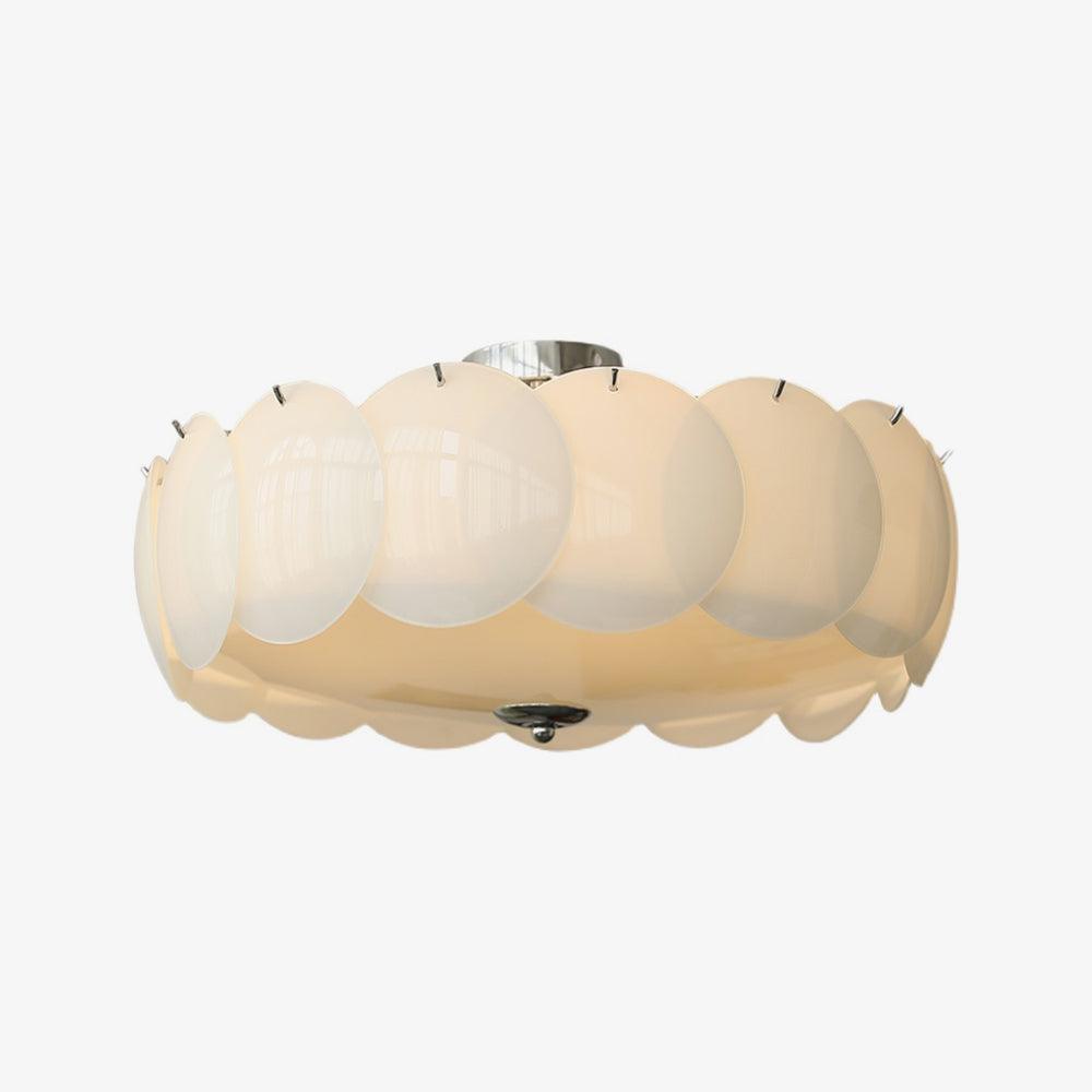 Solara Lumière de Plafond en Verre Ondulé Glamour - Neutralighting