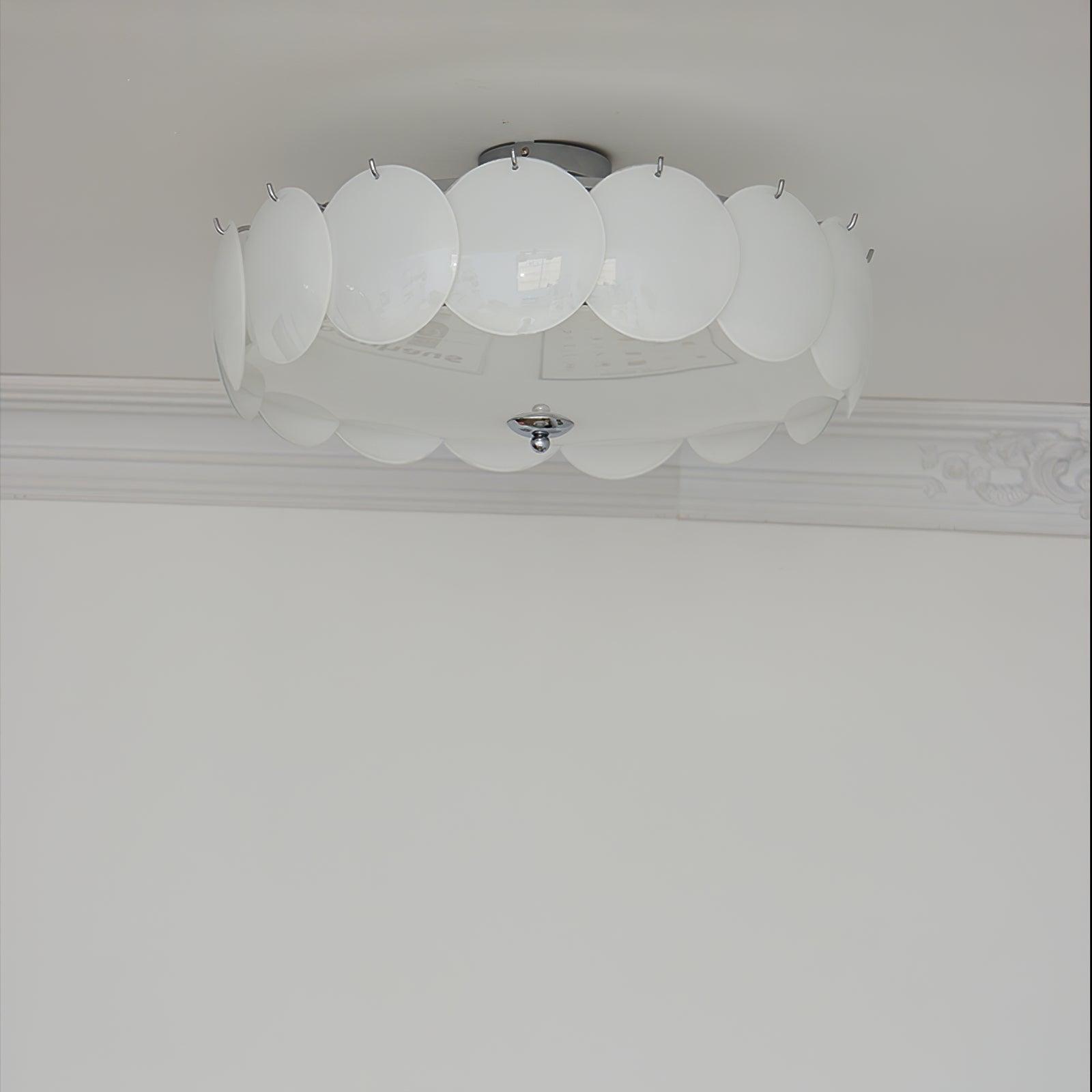 Solara Lumière de Plafond en Verre Ondulé Glamour - Neutralighting