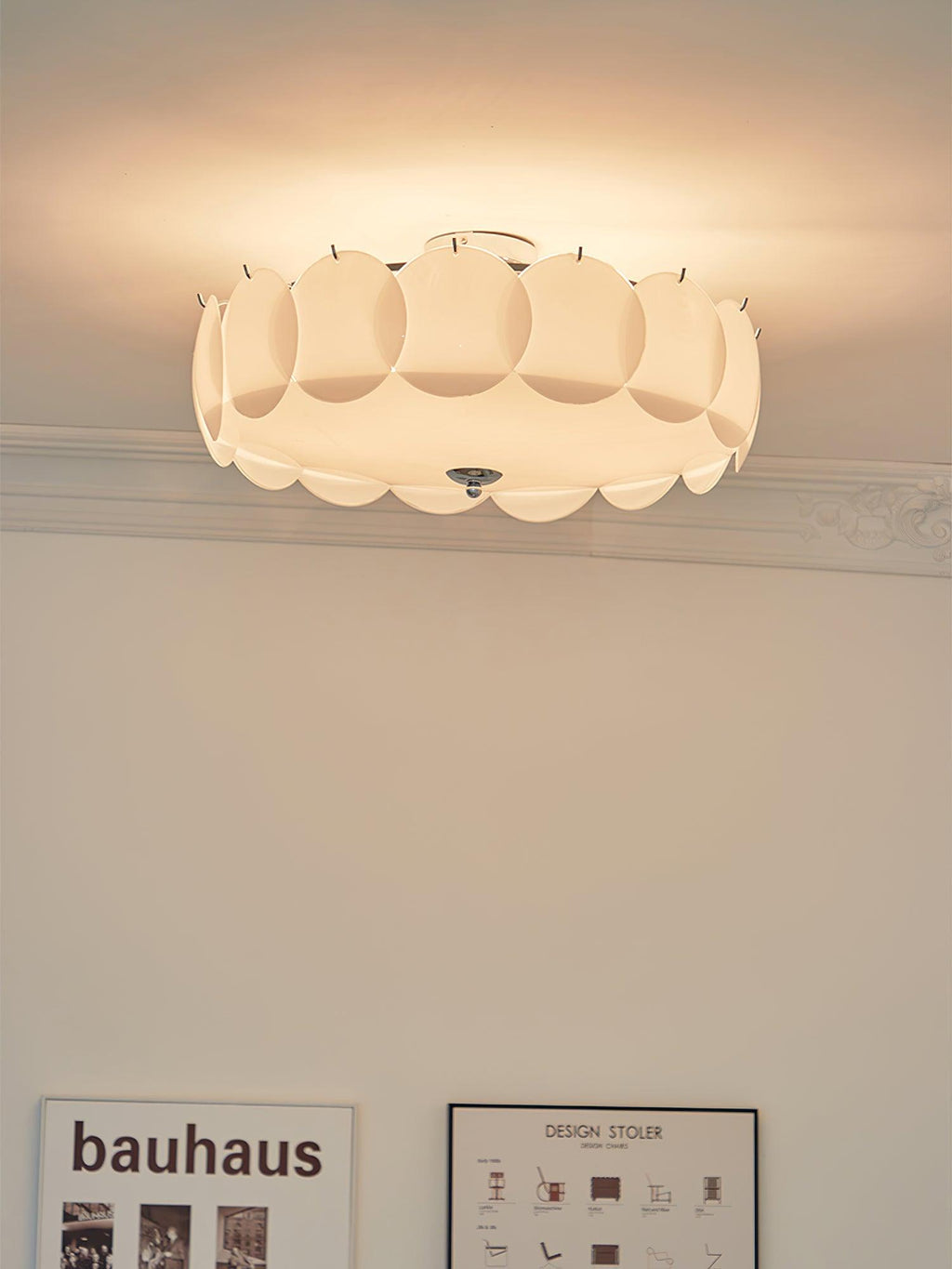 Solara Lumière de Plafond en Verre Ondulé Glamour - Neutralighting