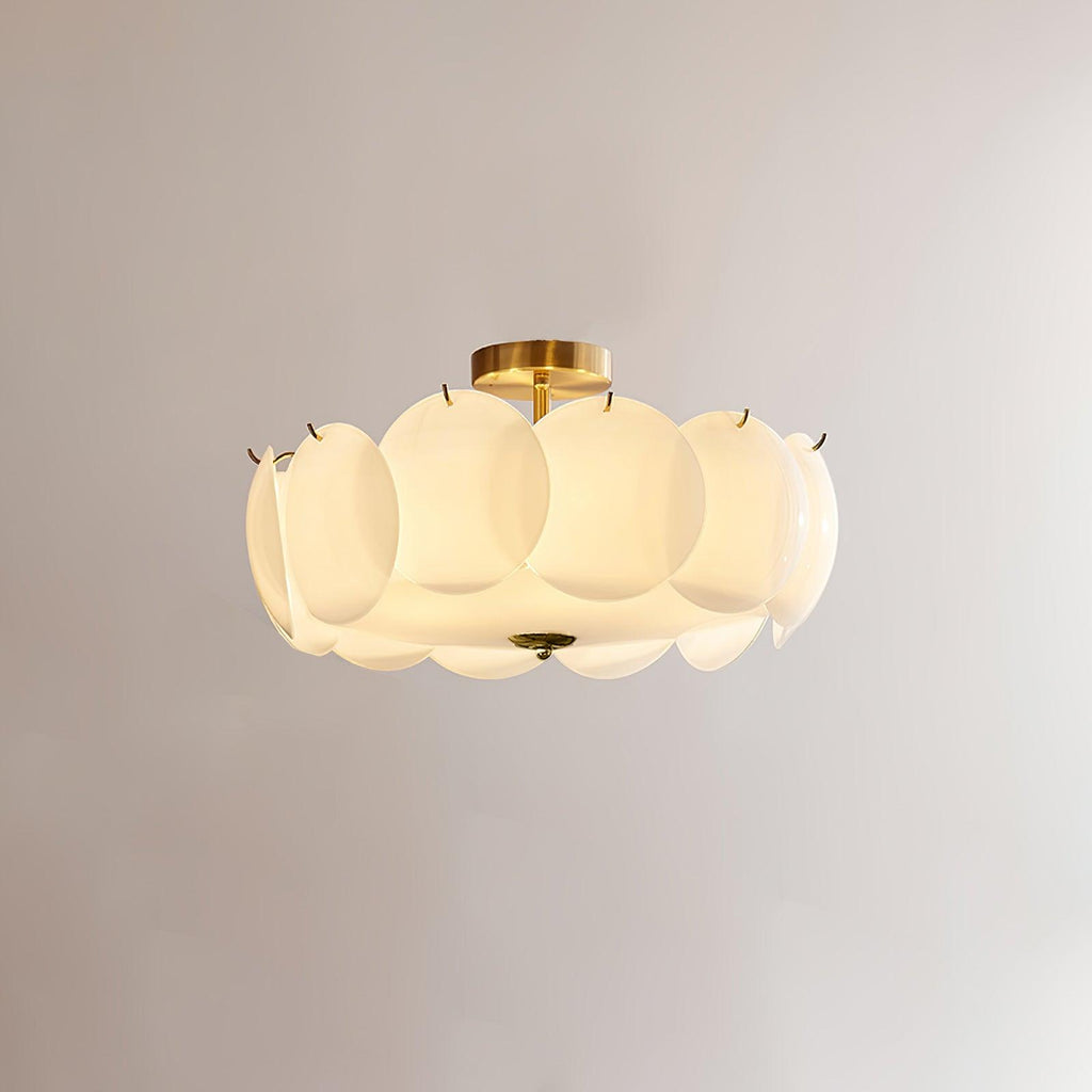 Meiho Plafonnier floral en coquilles nacrées - Neutralighting