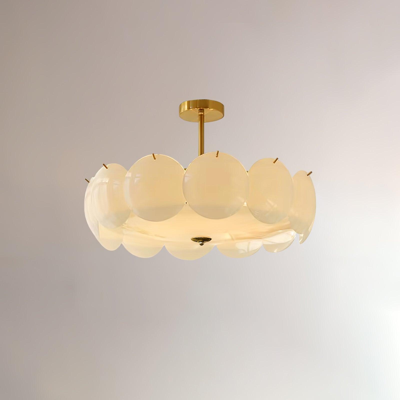 Solara Lumière de Plafond en Verre Ondulé Glamour - Neutralighting