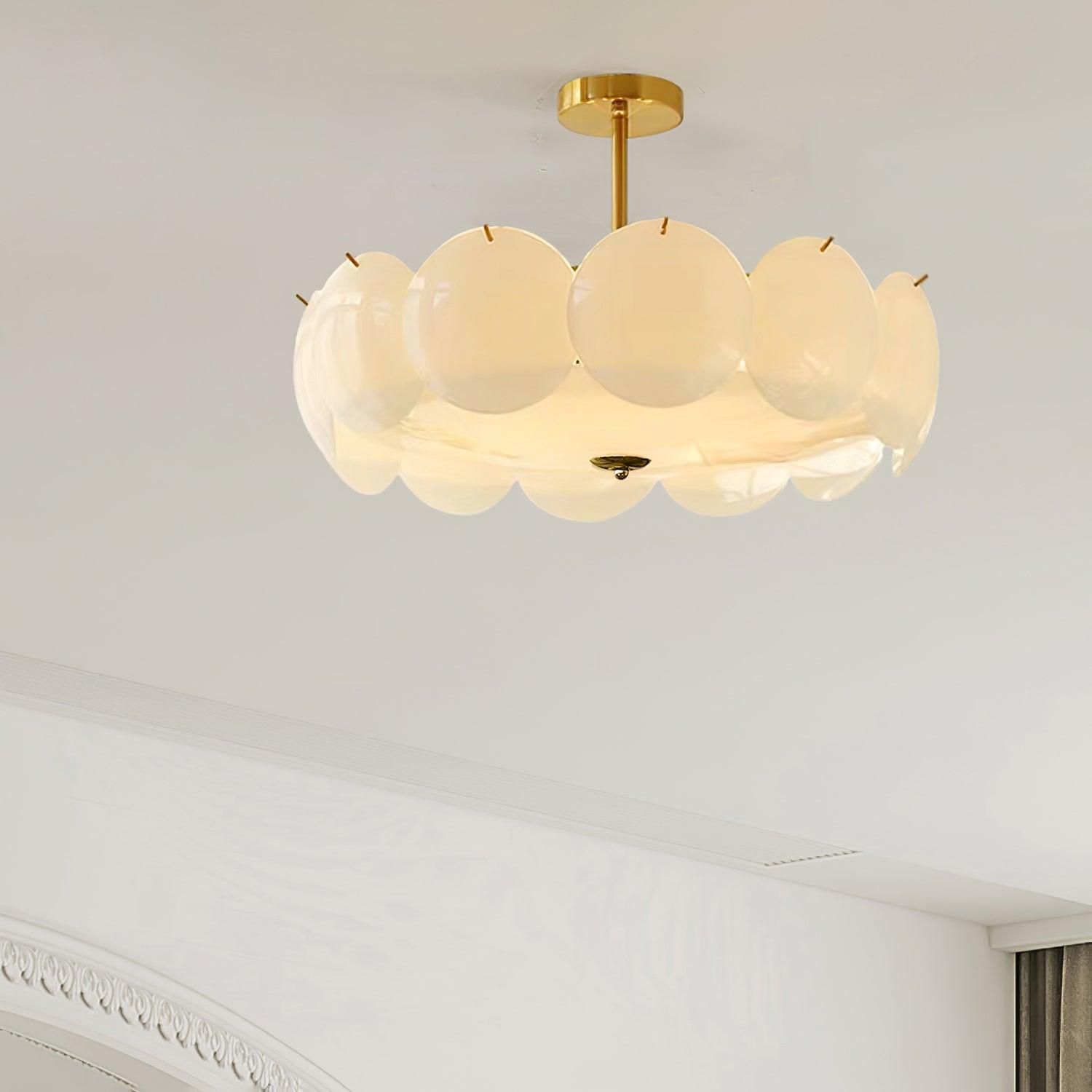 Meiho Plafonnier floral en coquilles nacrées - Neutralighting