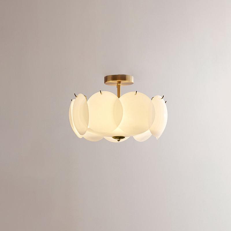 Meiho Plafonnier floral en coquilles nacrées - Neutralighting