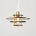 Pendel Lampe Pendante Bois Stratifié Laiton Moderne - Neutralighting