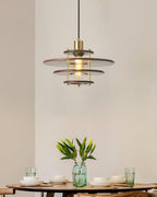 Pendel Lampe Pendante Bois Stratifié Laiton Moderne - Neutralighting