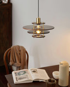 Pendel Lampe Pendante Bois Stratifié Laiton Moderne - Neutralighting