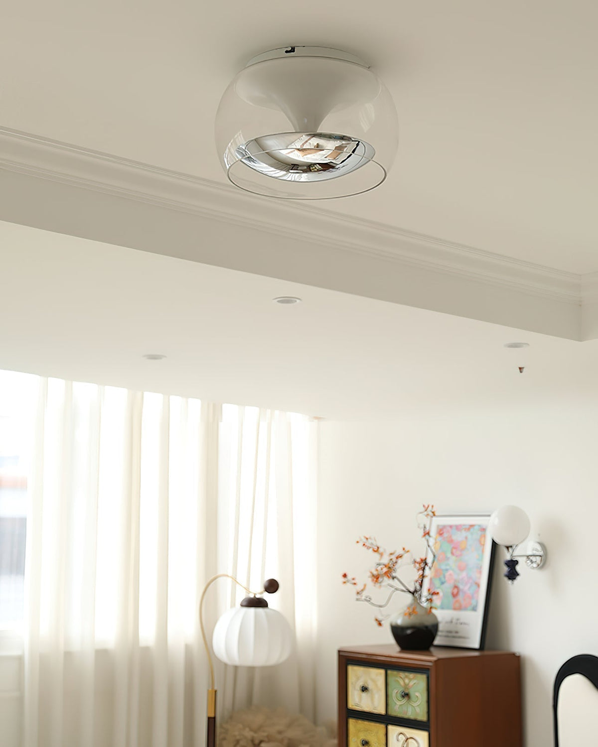 Eshair Nordic Art Pendule Verre Plafonnier Lumière - Neutralighting