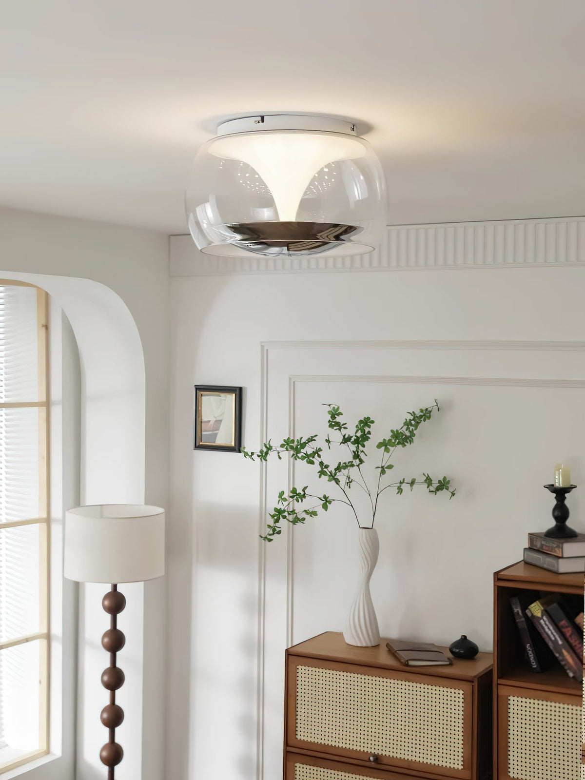 Eshair Nordic Art Pendule Verre Plafonnier Lumière - Neutralighting