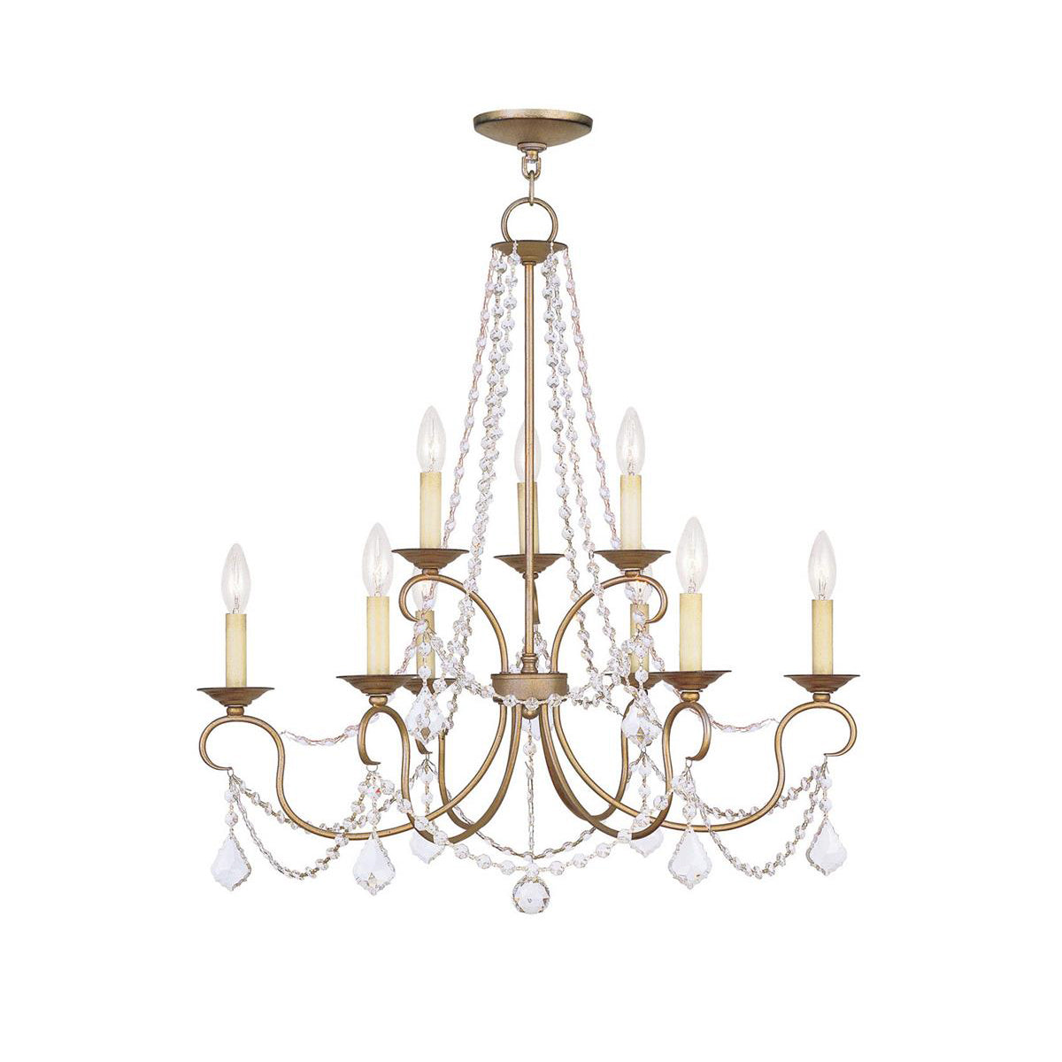 Mysorarae Lustre Laiton Cristal Luxe Postmoderne - Neutralighting