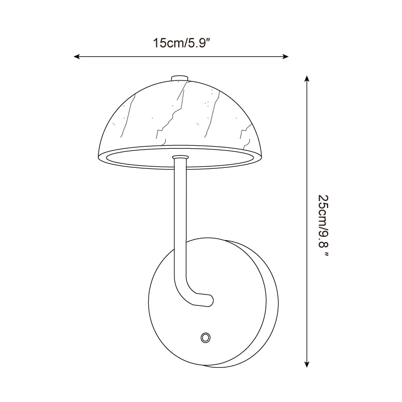 Penta Applique Murale Sculpturale en Pierre Élégante - Neutralighting