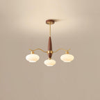 Cavien Lustre en Laiton et Noyer - Neutralighting