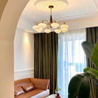 Cavien Lustre en Laiton et Noyer - Neutralighting