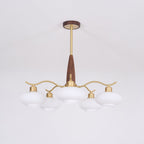 Cavien Lustre en Laiton et Noyer - Neutralighting