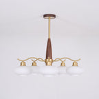 Cavien Lustre en Laiton et Noyer - Neutralighting