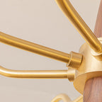 Cavien Lustre en Laiton et Noyer - Neutralighting