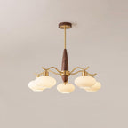 Cavien Lustre en Laiton et Noyer - Neutralighting
