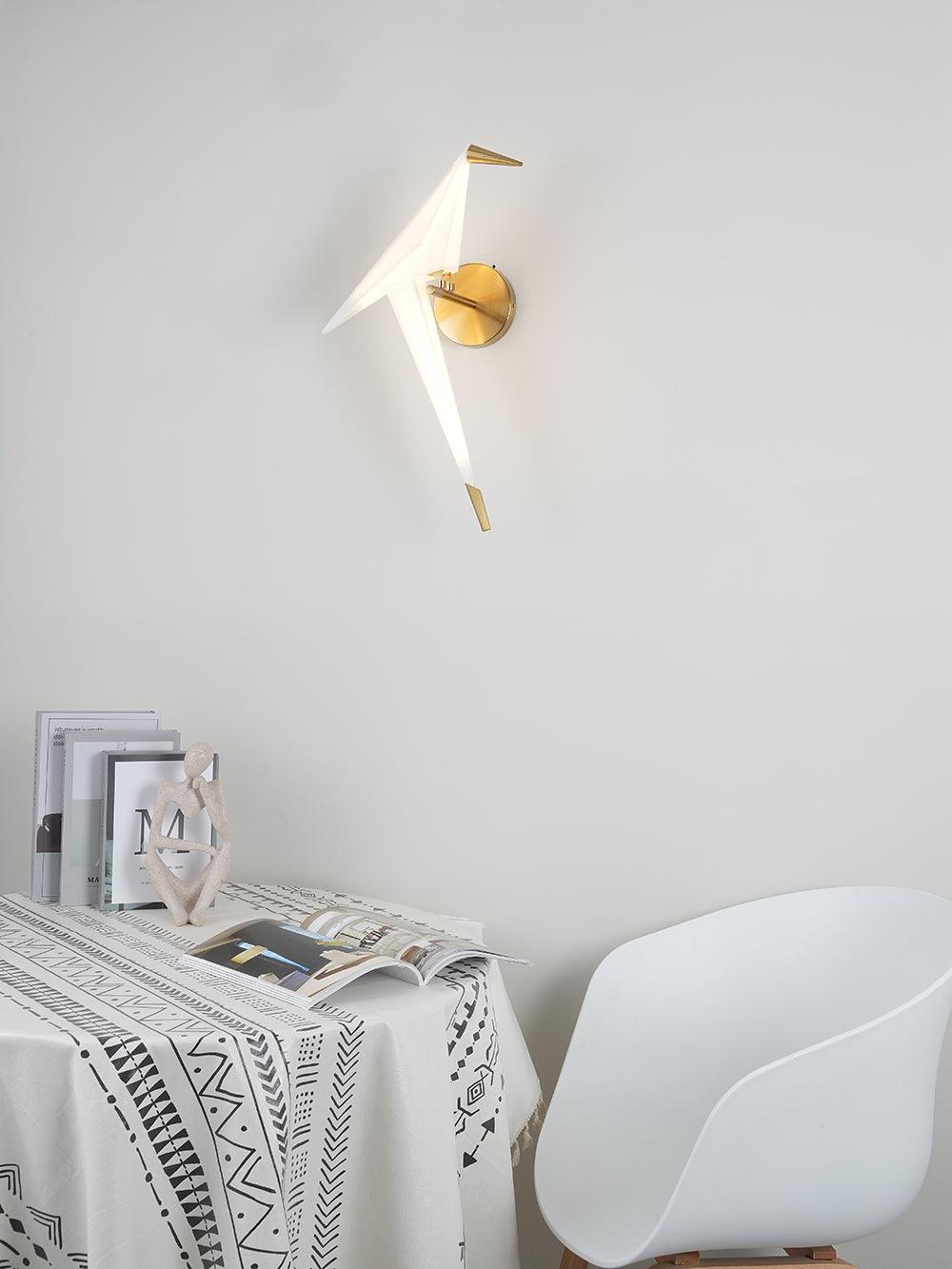 Cunorara Applique Murale Art Nordique Grue en Papier - Neutralighting