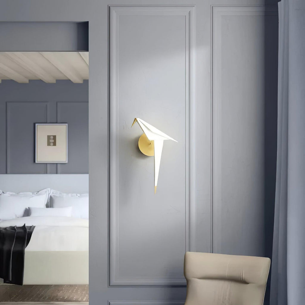 Cunorara Applique Murale Art Nordique Grue en Papier - Neutralighting