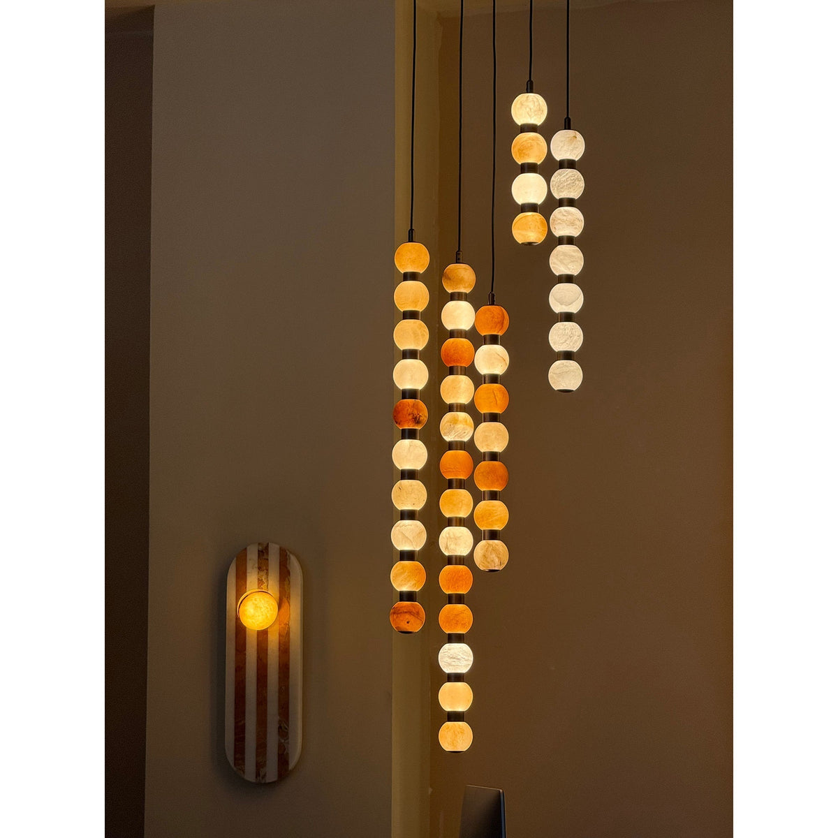 Ulshae Suspension Art Marbre Minimaliste Moderne - Neutralighting
