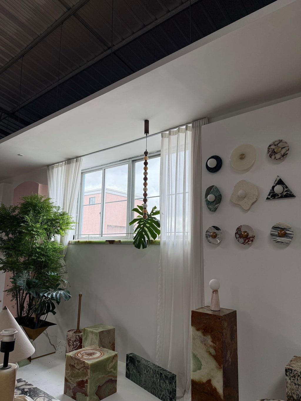 Ulshae Suspension Art Marbre Minimaliste Moderne - Neutralighting