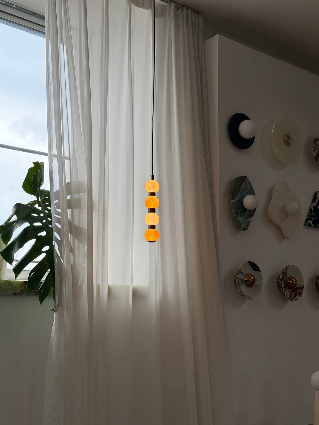 Ulshae Suspension Art Marbre Minimaliste Moderne - Neutralighting
