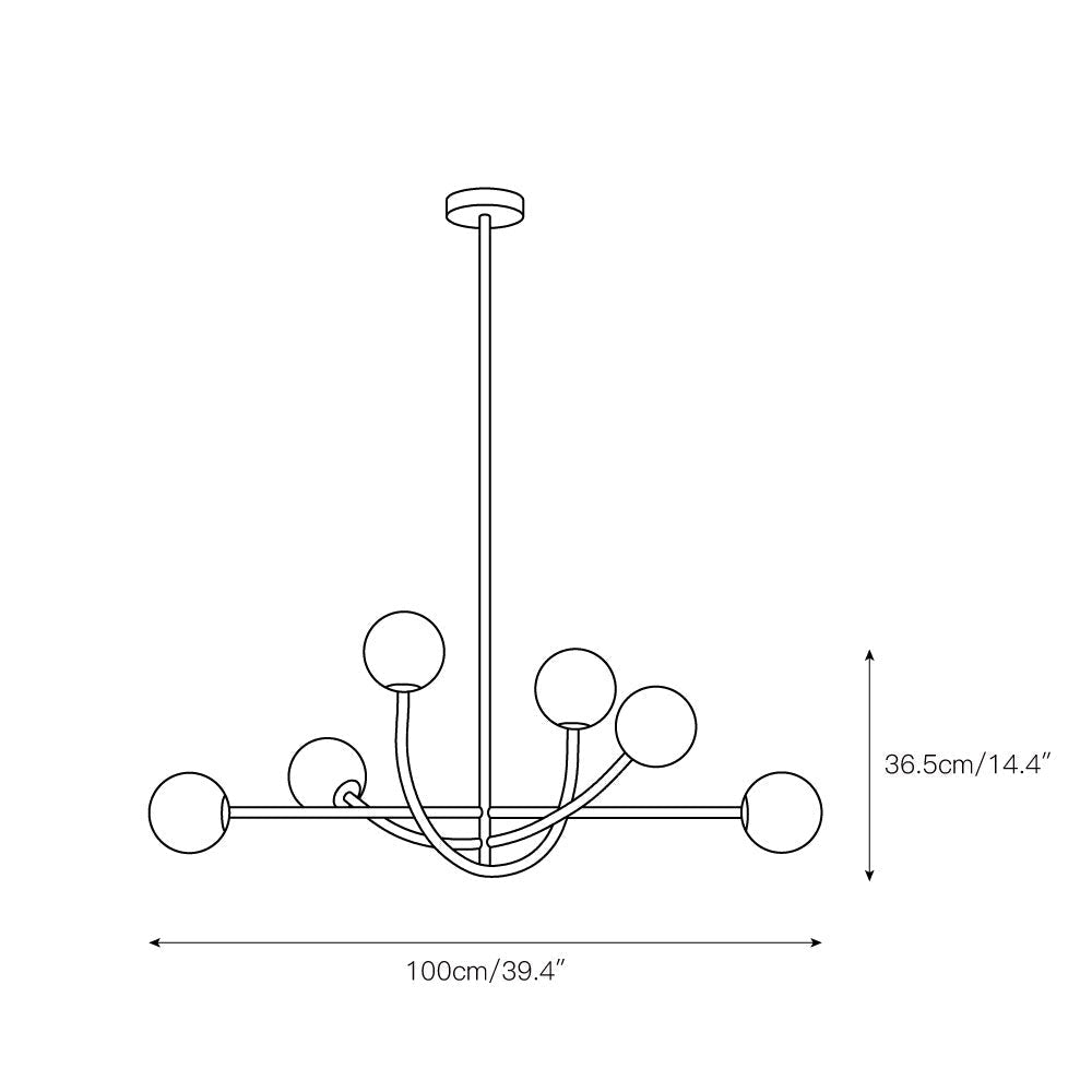 Ilvelia Lustre Laiton Verre Minimaliste Moderne - Neutralighting
