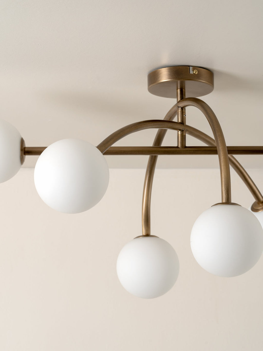 Sythael Plafonnier Laiton Verre Minimaliste Moderne - Neutralighting