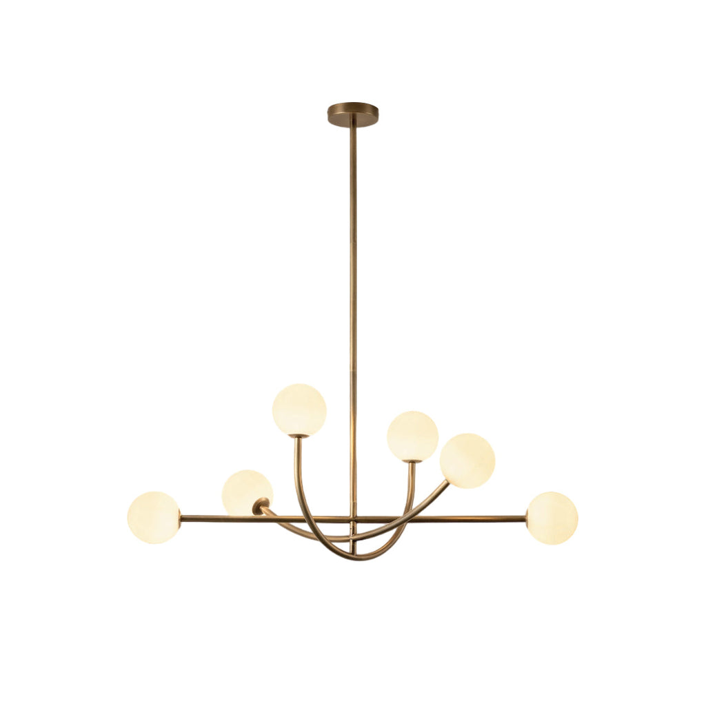 Ilvelia Lustre Laiton Verre Minimaliste Moderne - Neutralighting