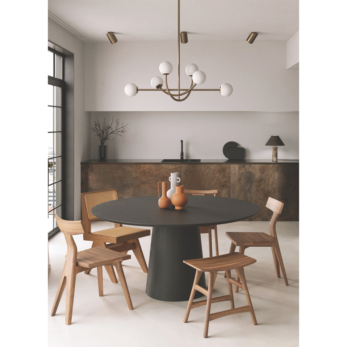 Ilvelia Lustre Laiton Verre Minimaliste Moderne - Neutralighting