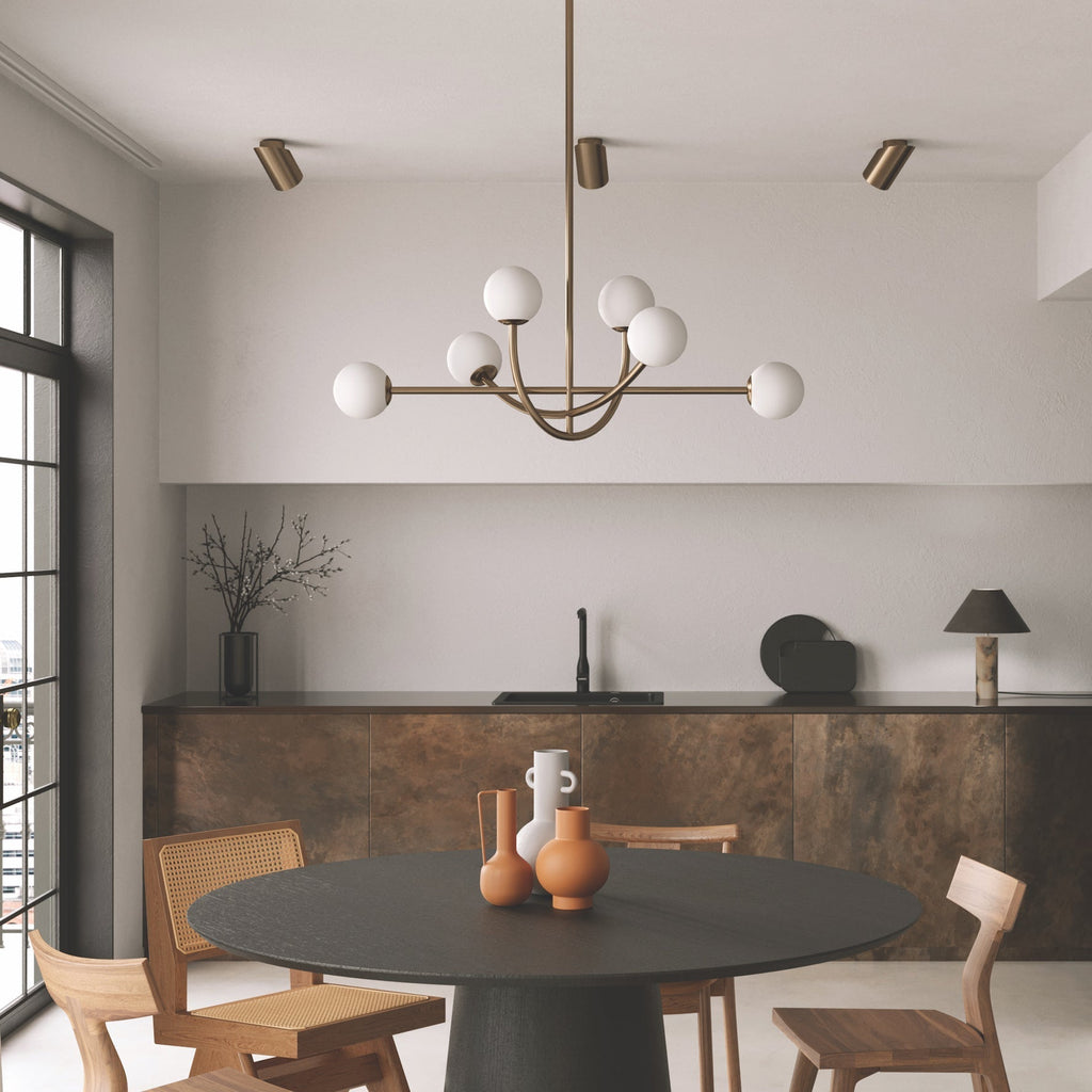 Ilvelia Lustre Laiton Verre Minimaliste Moderne - Neutralighting