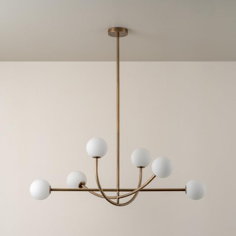 Ilvelia Lustre Laiton Verre Minimaliste Moderne - Neutralighting