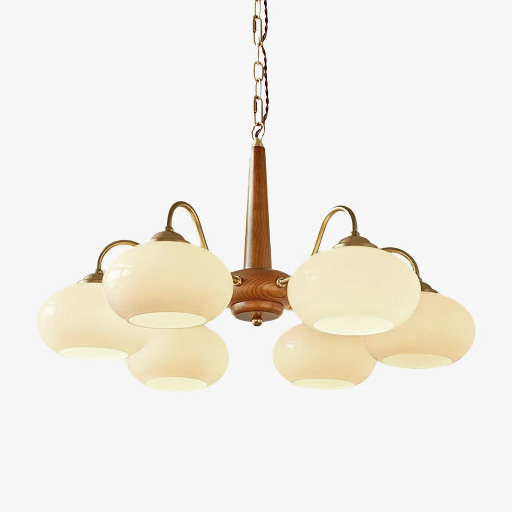 Lustra Suspension Persimmon Laiton et Verre Élégante - Neutralighting