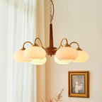 Lustra Suspension Persimmon Laiton et Verre Élégante - Neutralighting