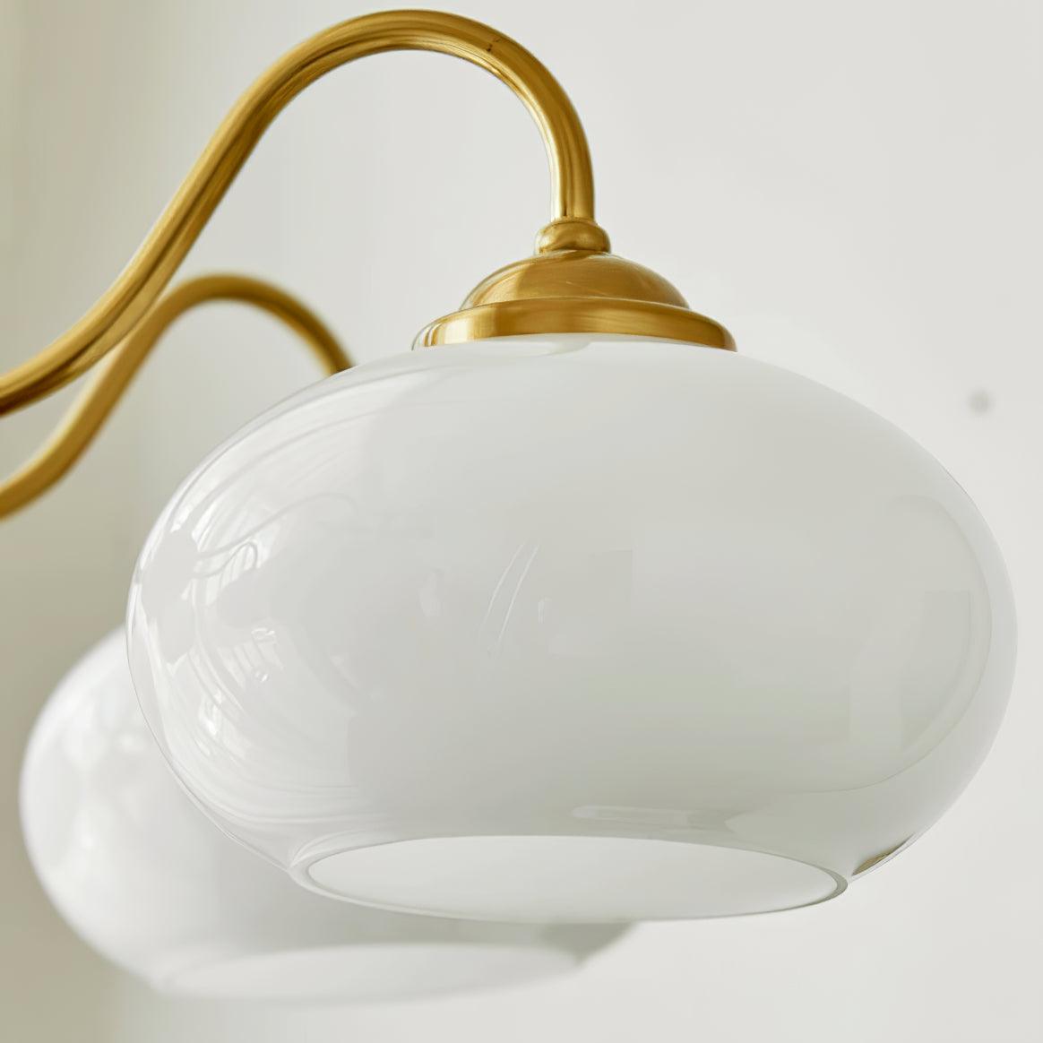 Lustra Suspension Persimmon Laiton et Verre Élégante - Neutralighting