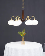 Lustra Suspension Persimmon Laiton et Verre Élégante - Neutralighting
