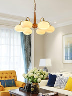 Lustra Suspension Persimmon Laiton et Verre Élégante - Neutralighting