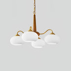 Lustra Suspension Persimmon Laiton et Verre Élégante - Neutralighting