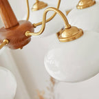Lustra Suspension Persimmon Laiton et Verre Élégante - Neutralighting