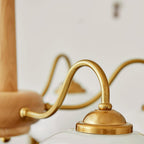 Lustra Suspension Persimmon Laiton et Verre Élégante - Neutralighting