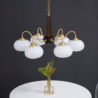 Lustra Suspension Persimmon Laiton et Verre Élégante - Neutralighting