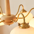 Lustra Suspension Persimmon Laiton et Verre Élégante - Neutralighting