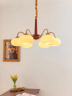 Lustra Suspension Persimmon Laiton et Verre Élégante - Neutralighting