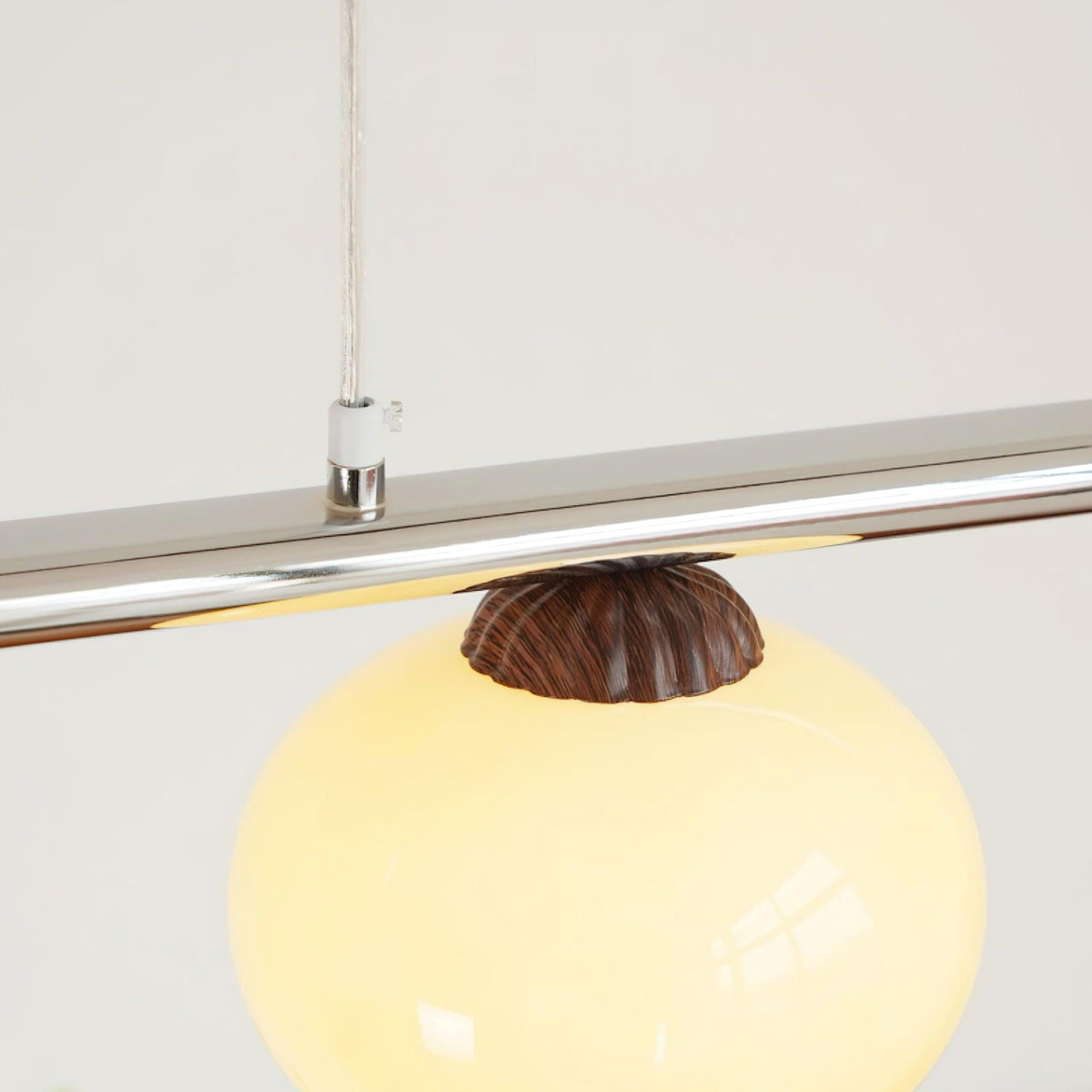 Lustra Lustre Linéaire Verre Kaki Abat-Jour - Neutralighting