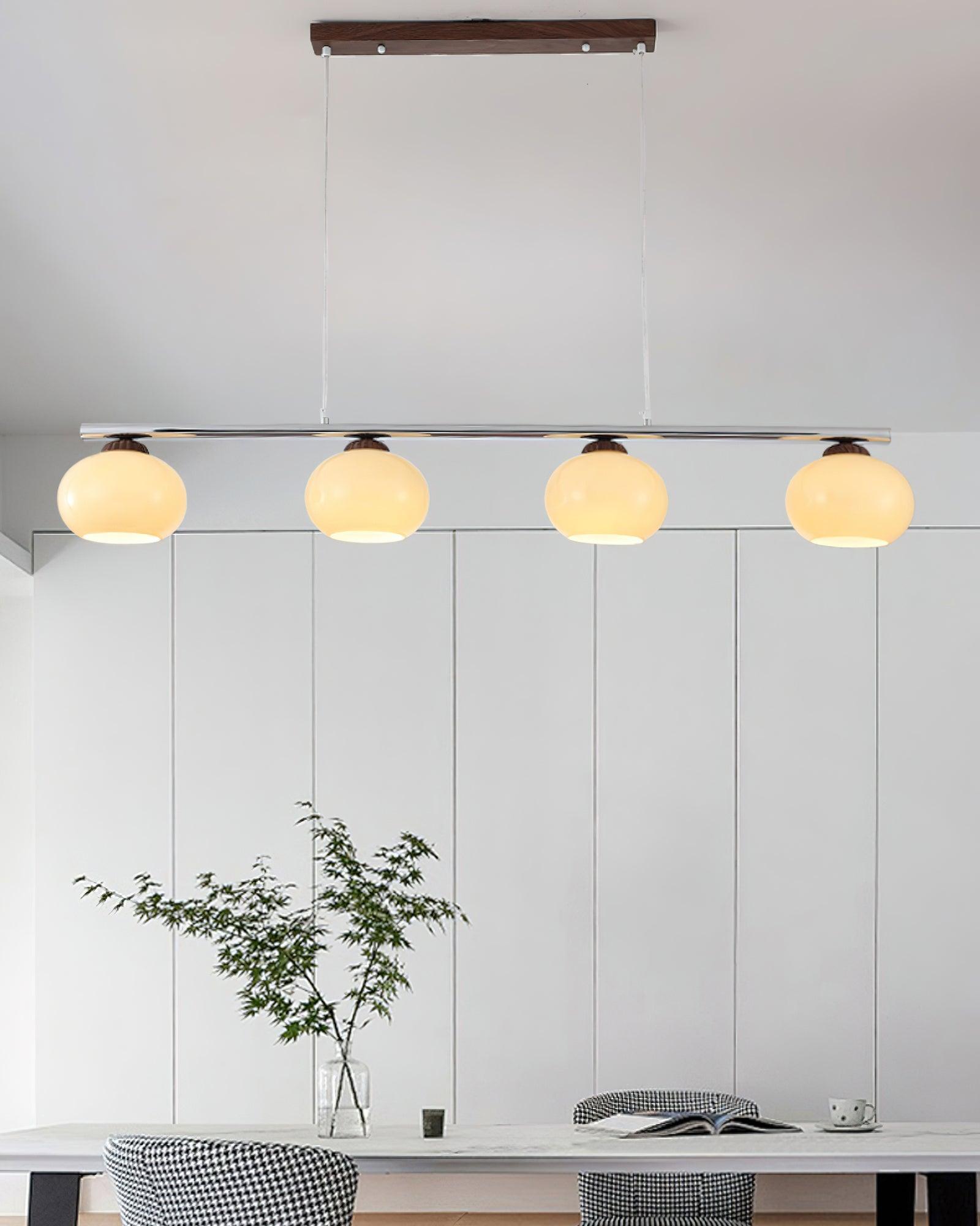 Lustra Lustre Linéaire Verre Kaki Abat-Jour - Neutralighting