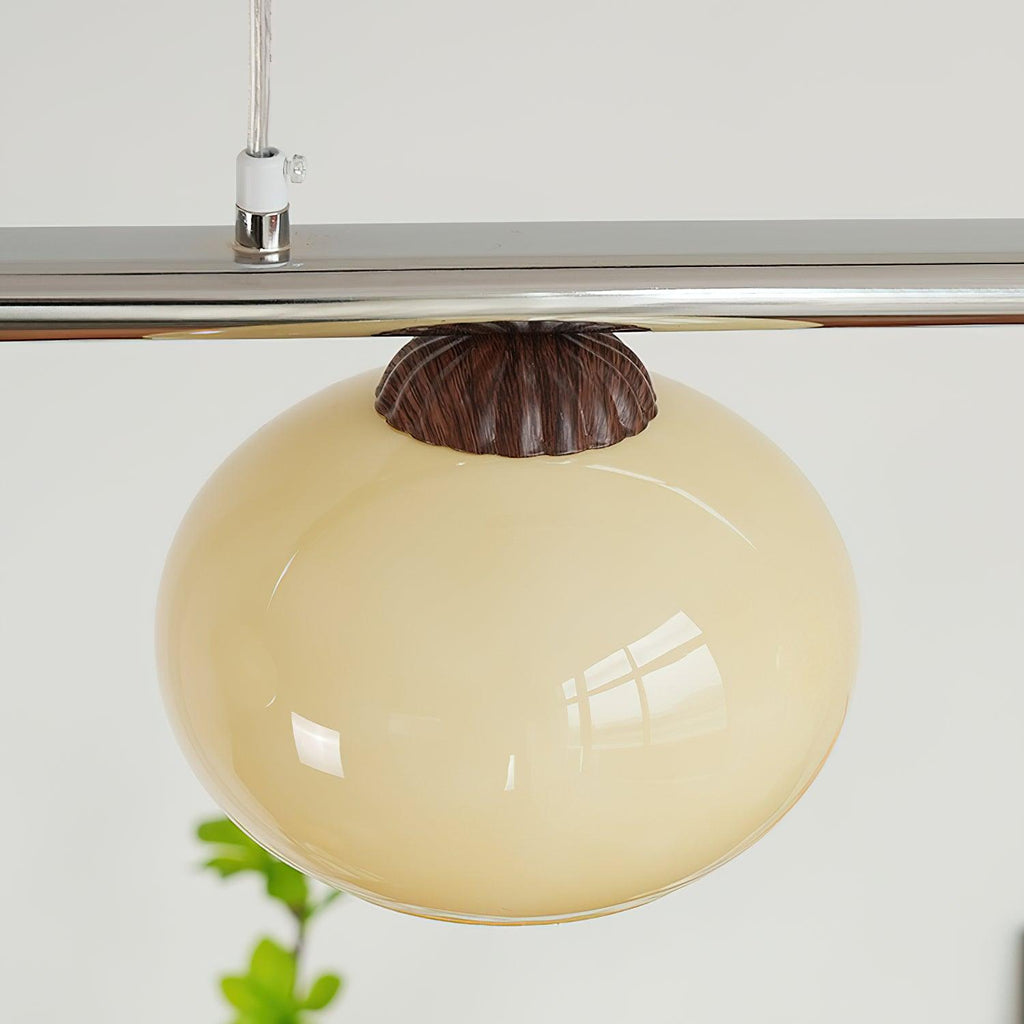 Lustra Lustre Linéaire Verre Kaki Abat-Jour - Neutralighting