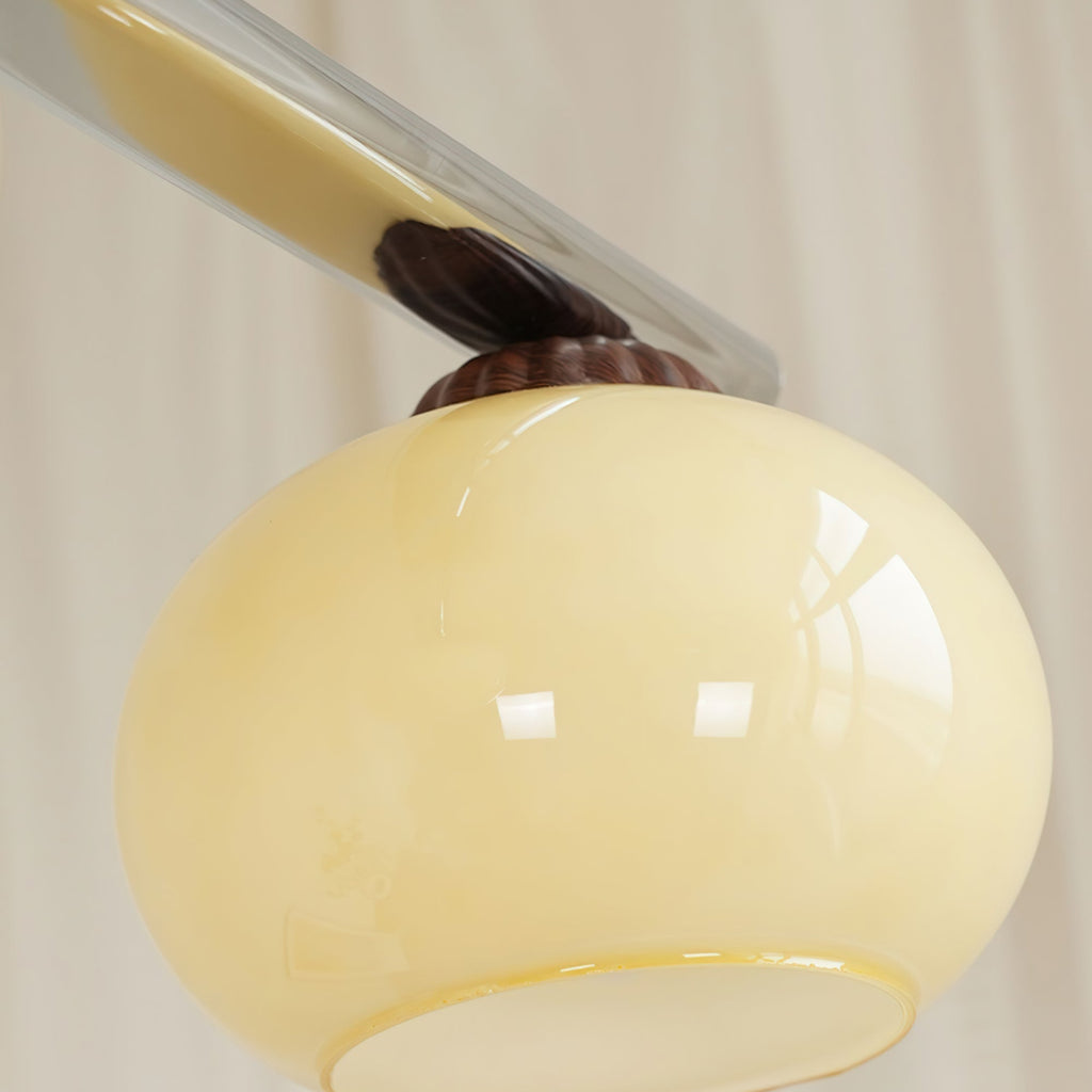 Lustra Lustre Linéaire Verre Kaki Abat-Jour - Neutralighting
