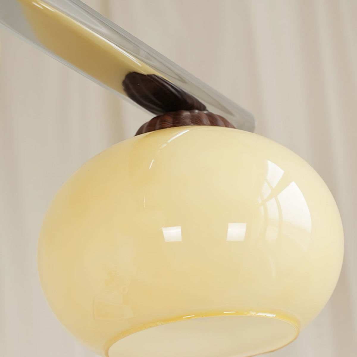 Lustra Lustre Linéaire Verre Kaki Abat-Jour - Neutralighting