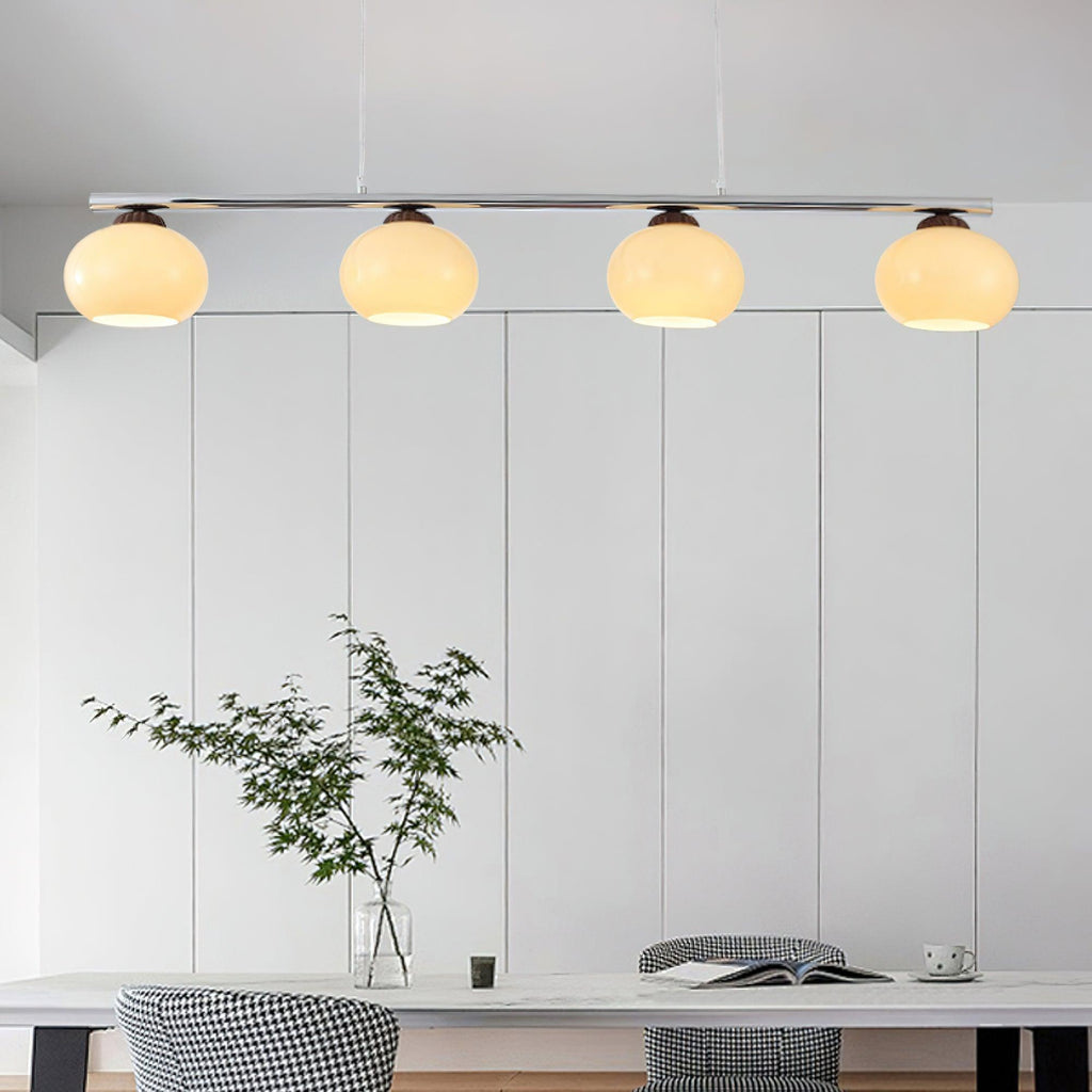 Lustra Lustre Linéaire Verre Kaki Abat-Jour - Neutralighting